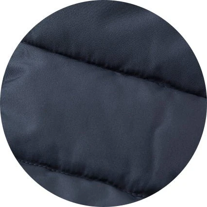 100% Recycled Navy Quilted Gilet - Image 6