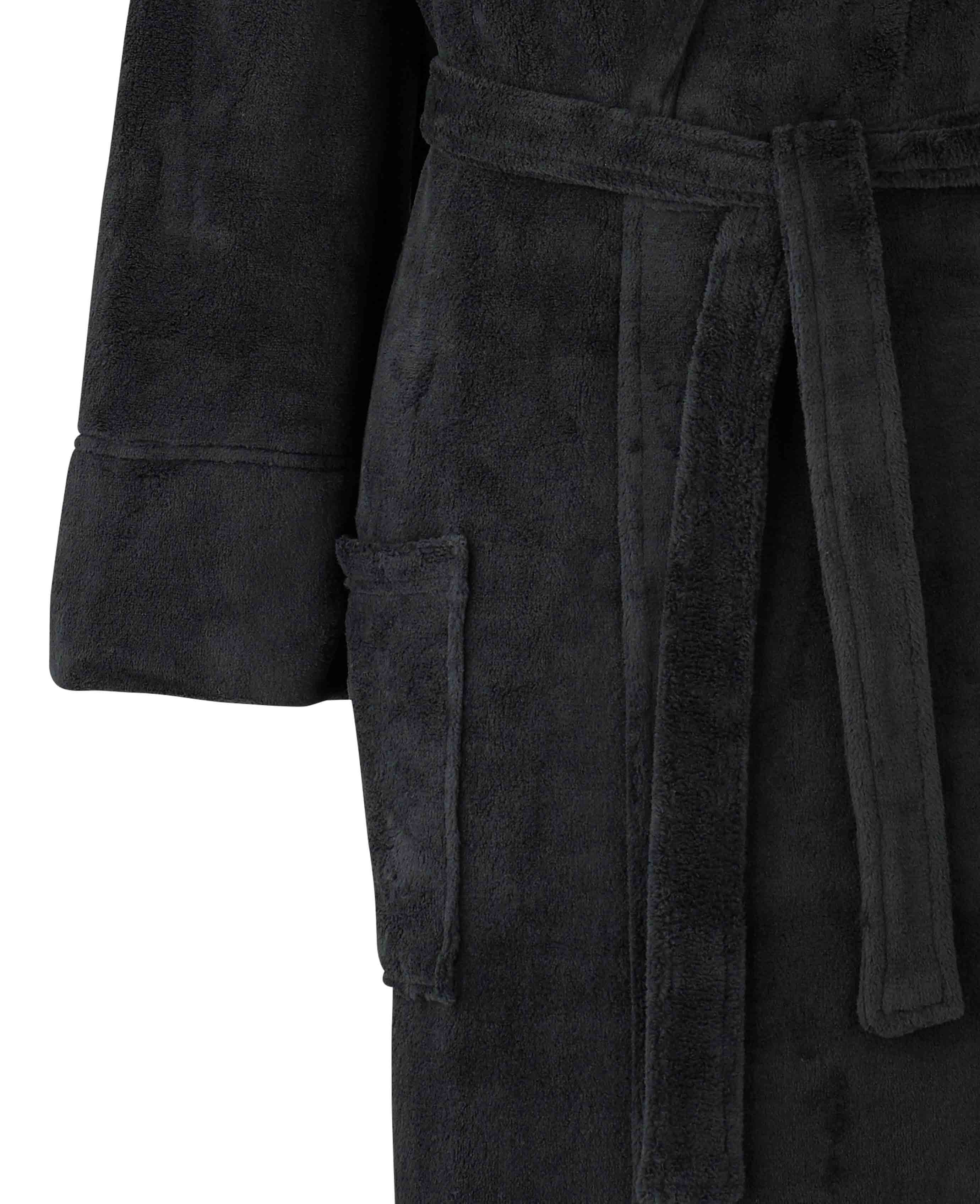 Black Fleece Dressing Gown - Image 5