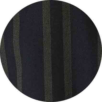 Black Grey Brushed Cotton Twill Striped Dressing Gown - Image 8