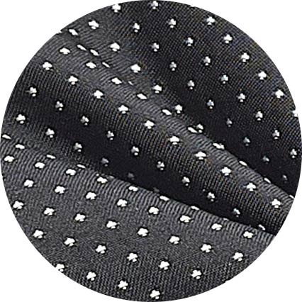 Black Silk Pinspot Ready Bow Tie & Cufflink Set - Image 5