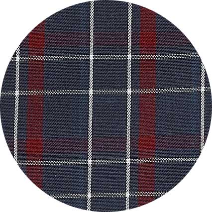 Burgundy Cotton Window Check Pyjamas - Image 5