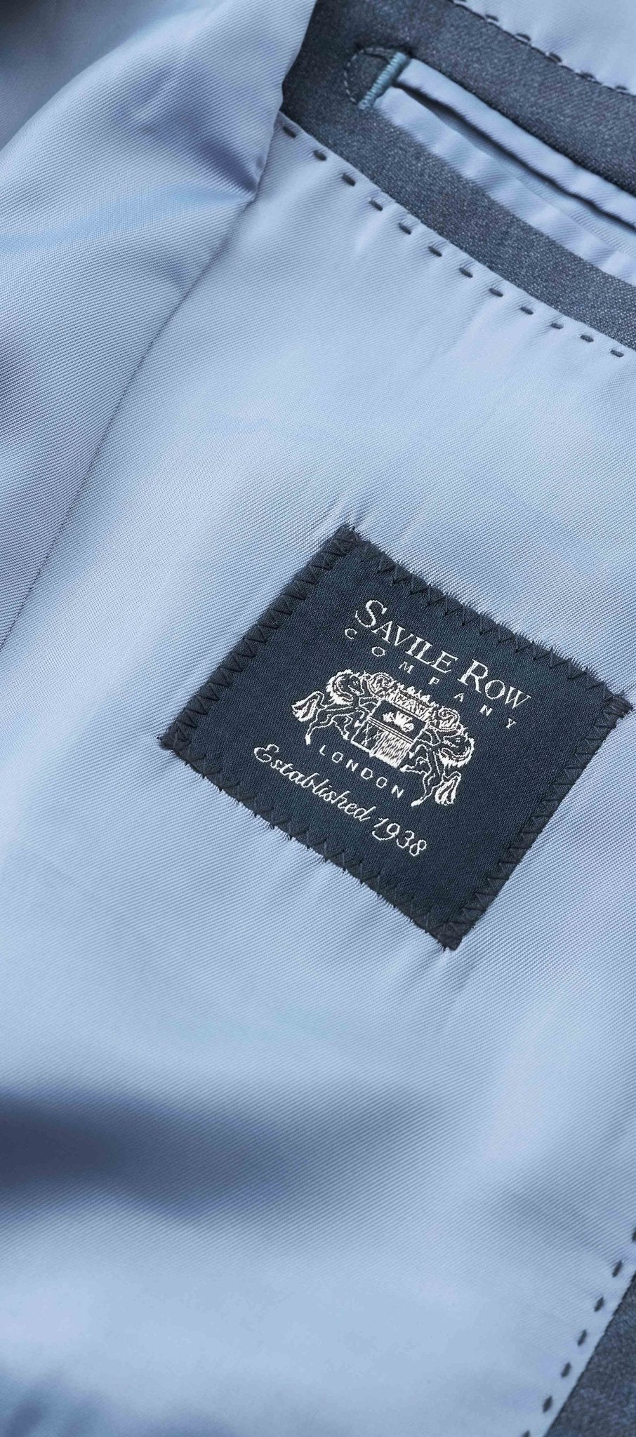 Dark Blue Wool-Blend Tailored Suit - Image 7