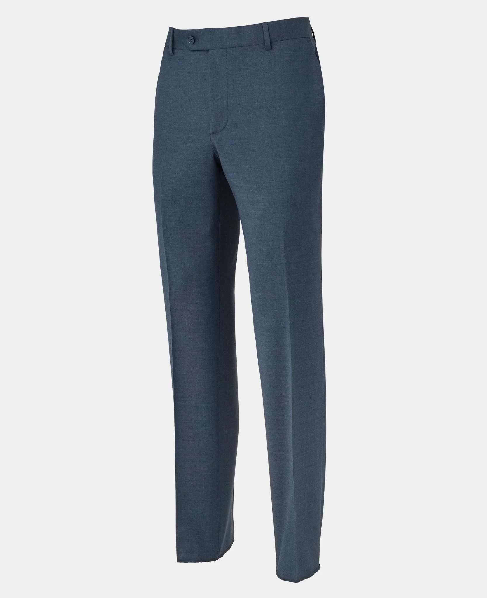 Dark Blue Wool-Blend Tailored Suit - Image 8