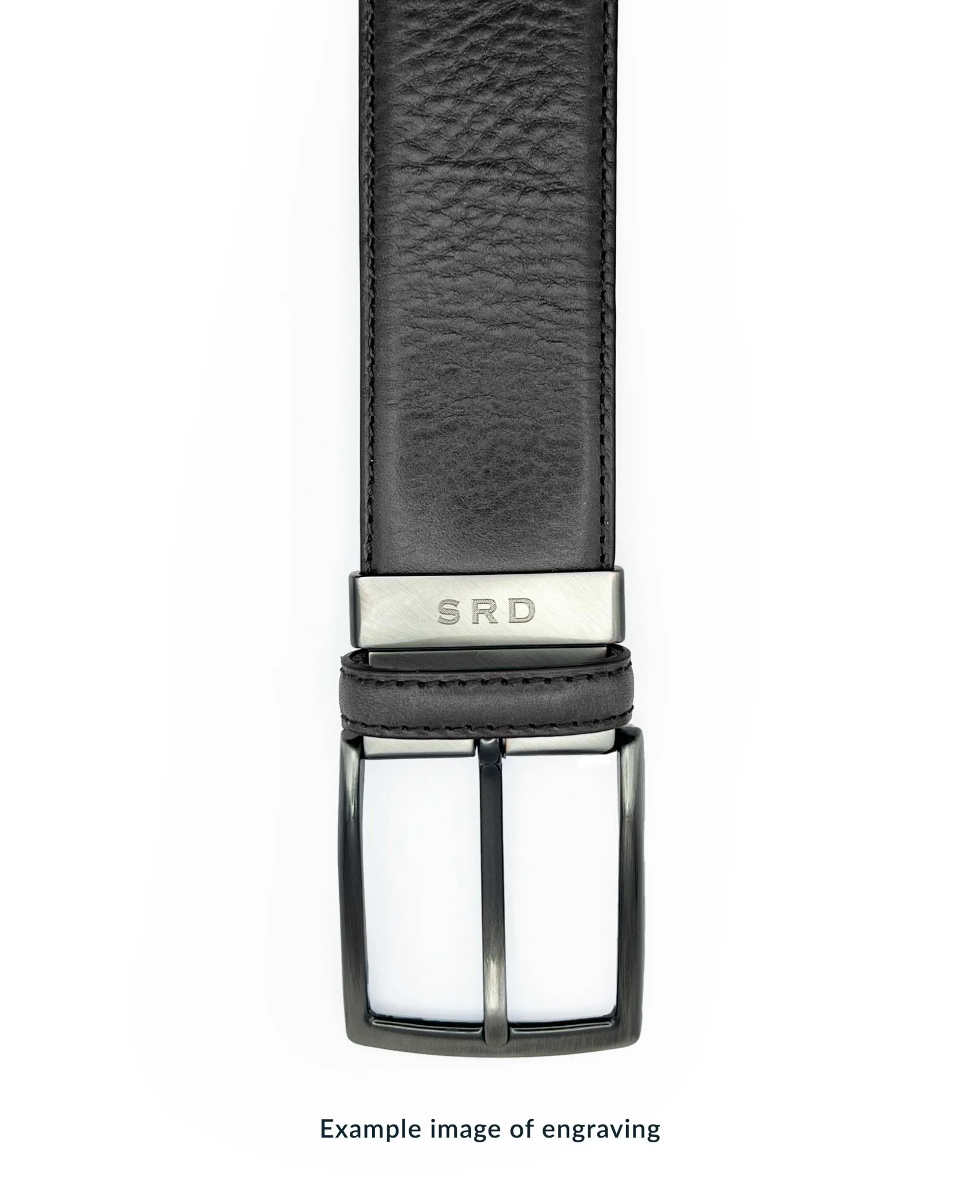 Dark Grey Suede Belt - Image 3