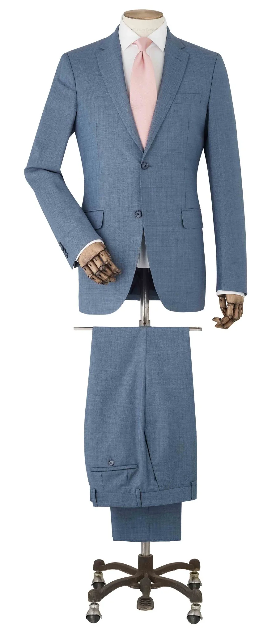 Denim Navy Wool Blend Tailored Suit - Image 13