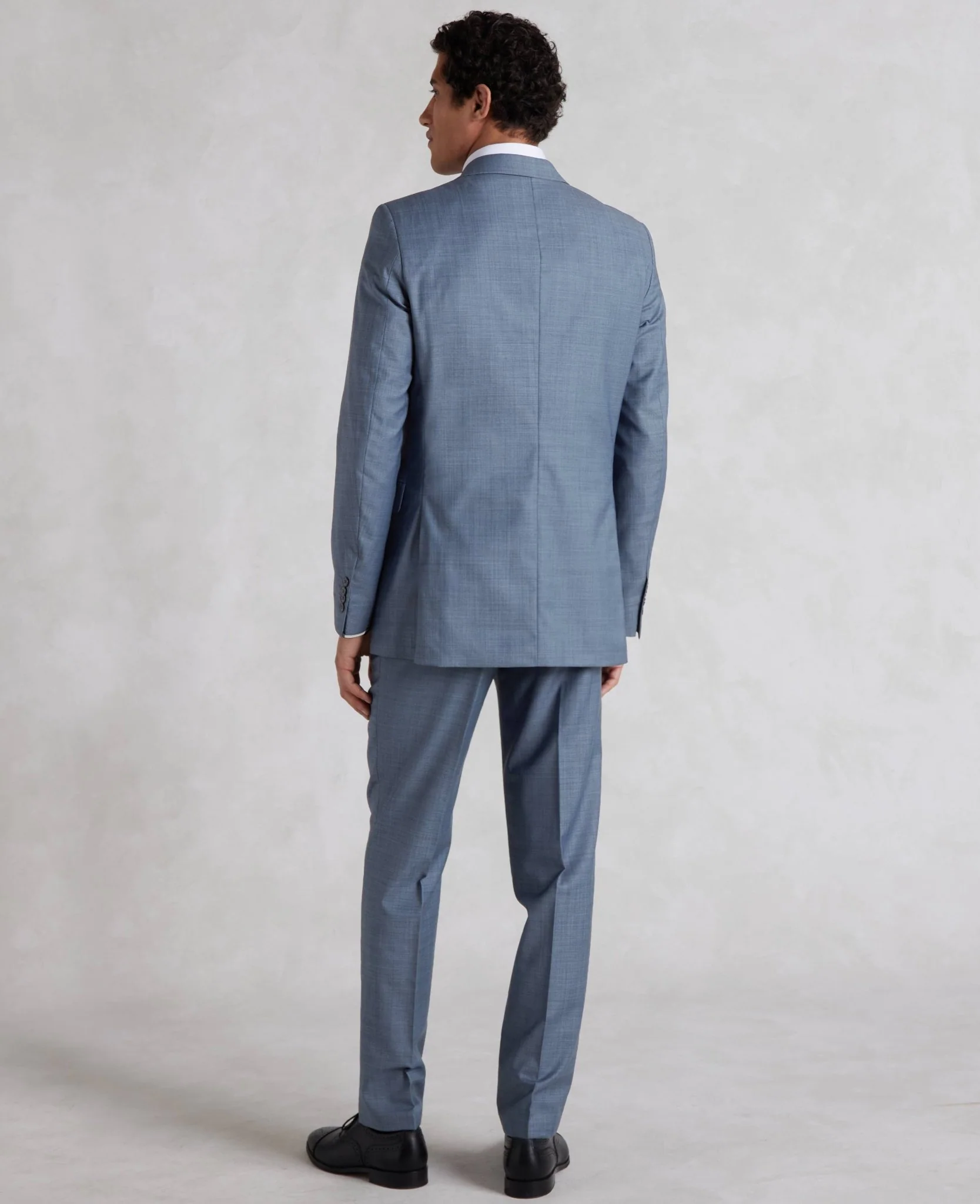 Denim Navy Wool Blend Tailored Suit - Image 5