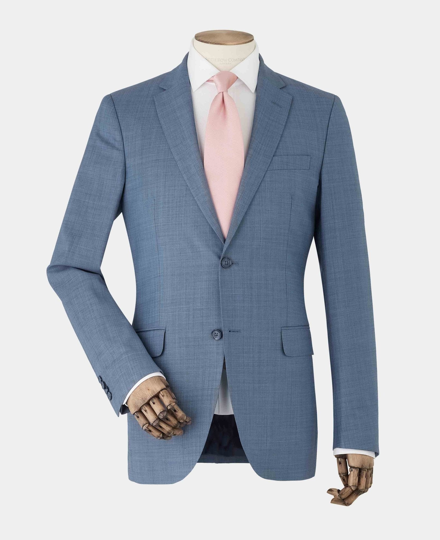 Denim Navy Wool Blend Tailored Suit - Image 9