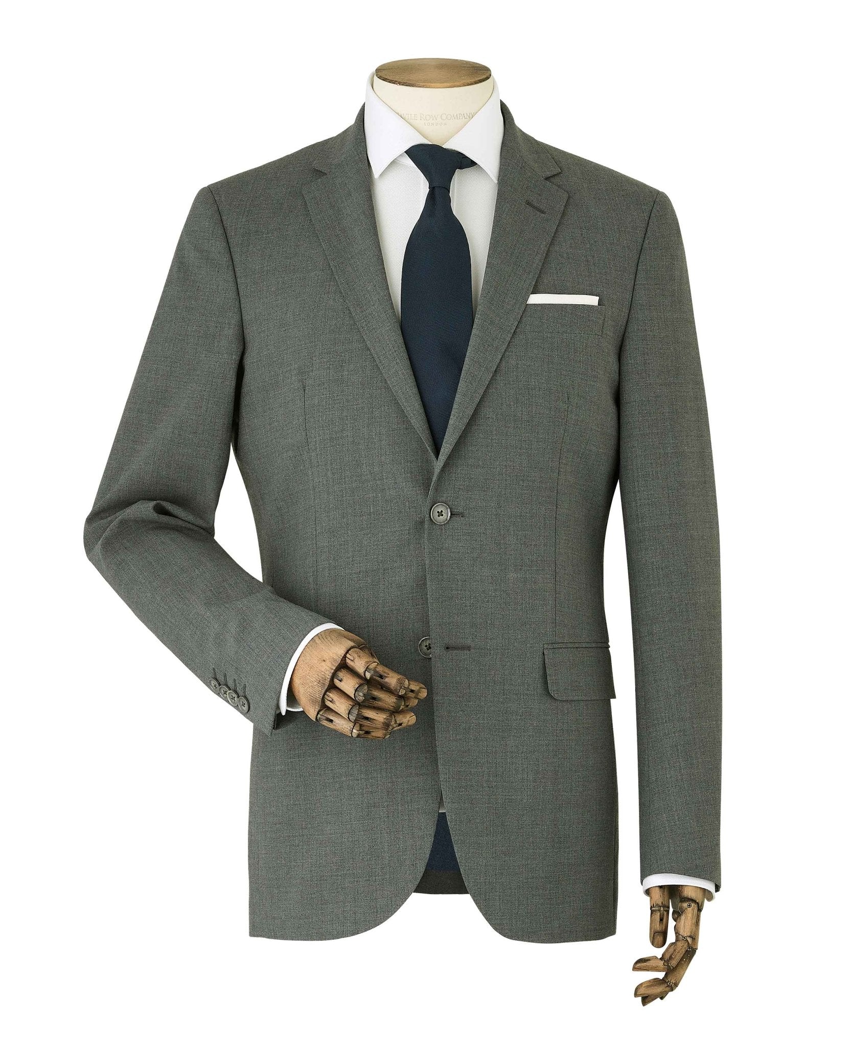 Grey Wool-Blend Tailored Suit - Image 10