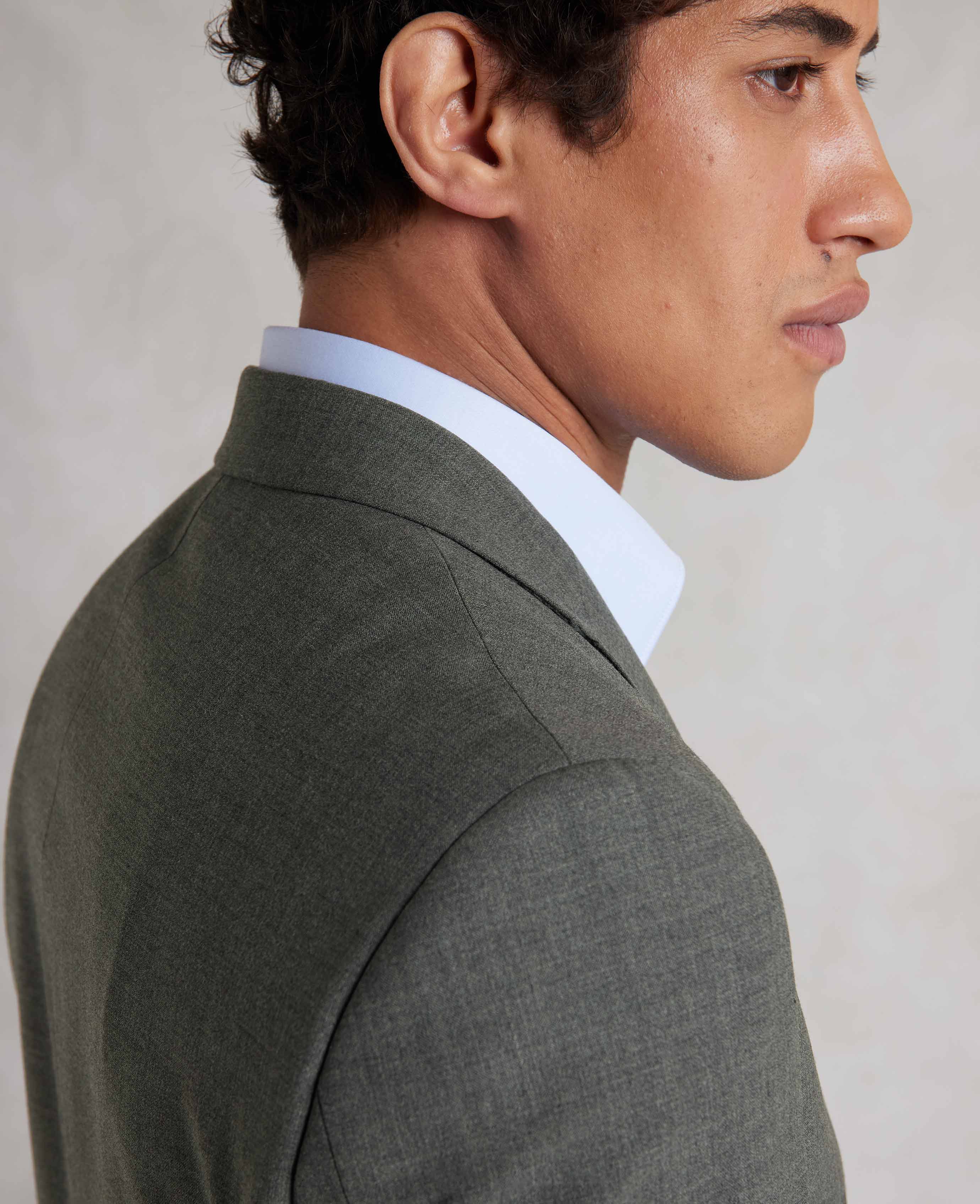 Grey Wool-Blend Tailored Suit - Image 5