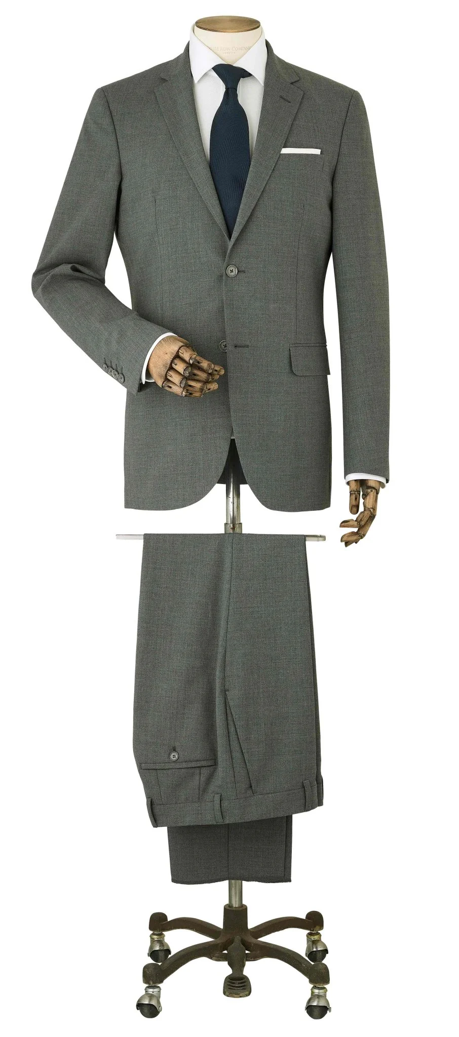 Grey Wool-Blend Tailored Suit - Image 8