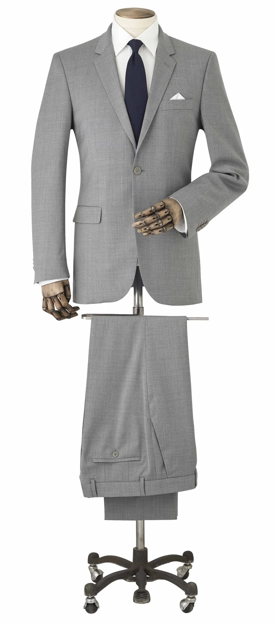 Mid-Grey Wool-Blend Tailored Suit - Image 11