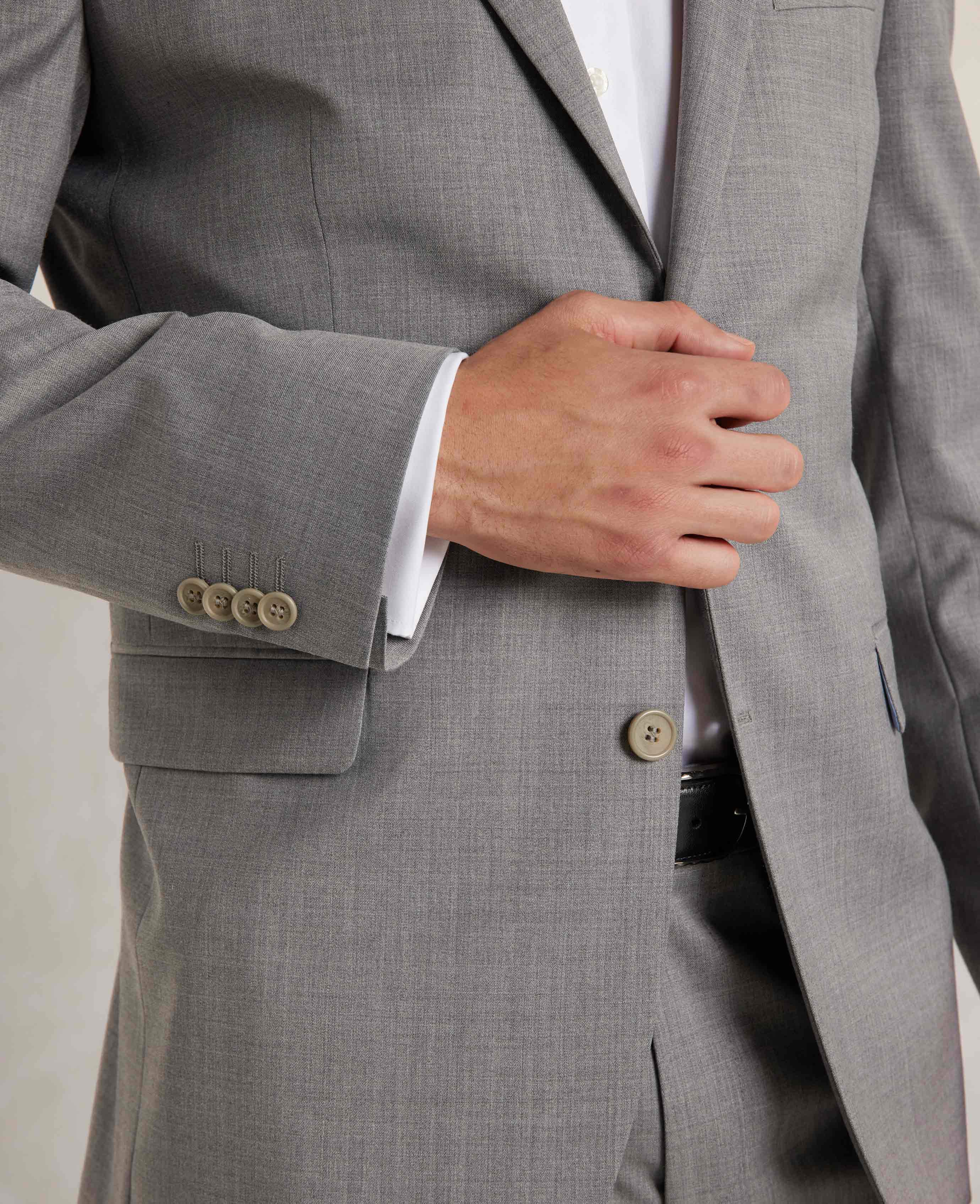 Mid-Grey Wool-Blend Tailored Suit - Image 3