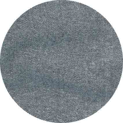 Navy Brushed Cotton Twill Herringbone Lounge Pants - Image 7