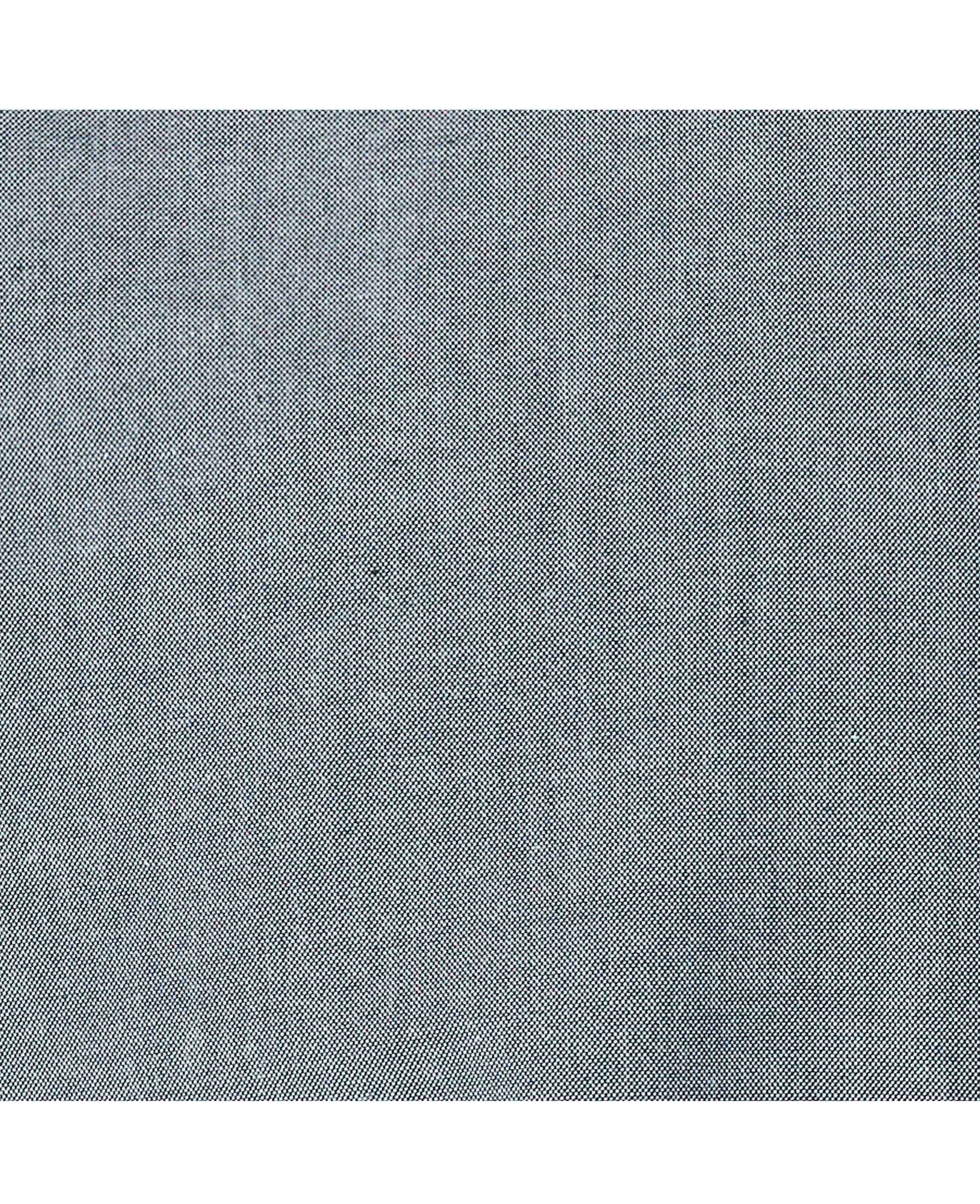 Navy Classic Fit Chambray Oxford Shirt - Image 6