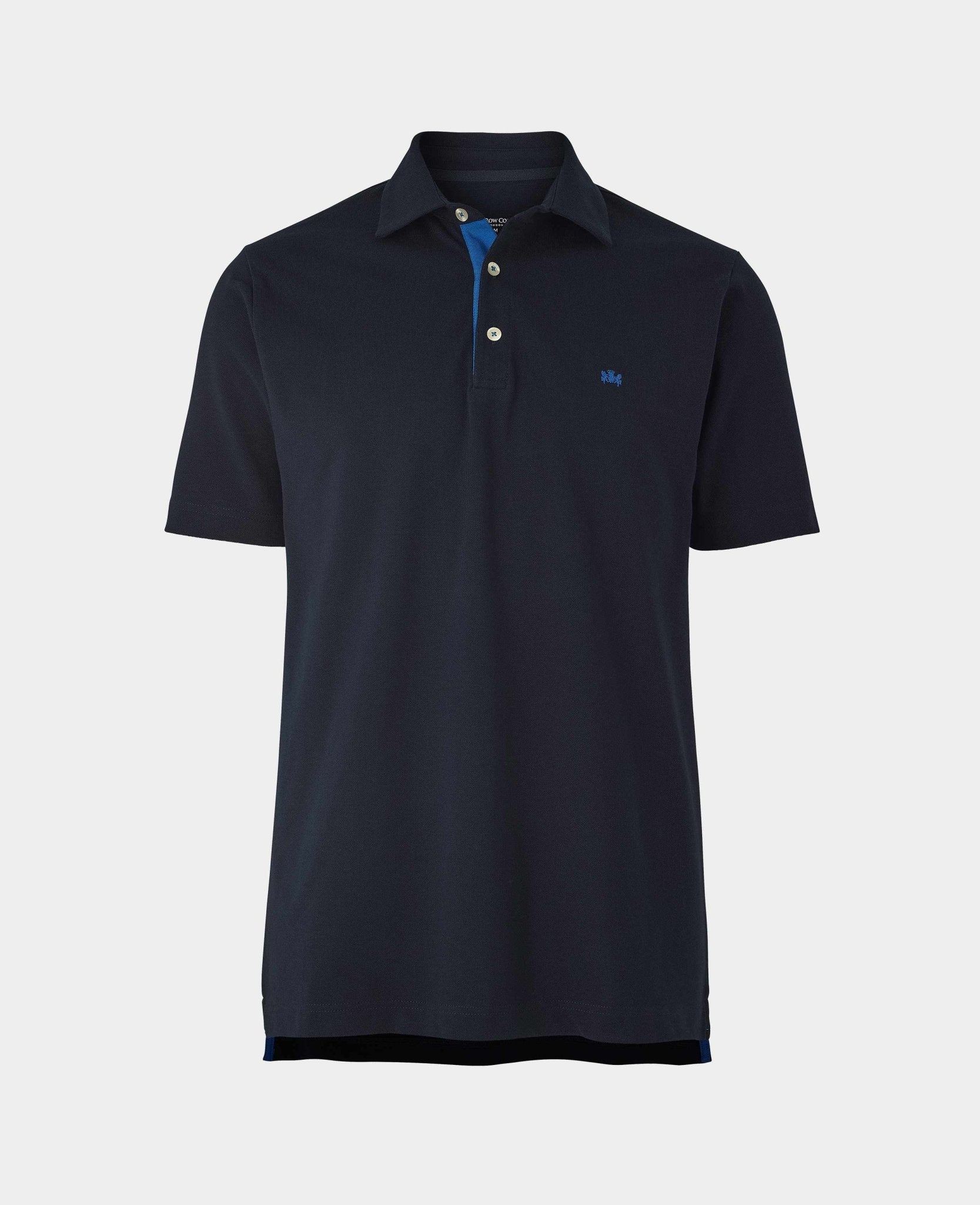 Navy Classic Fit Short Sleeve Polo Shirt - Image 4