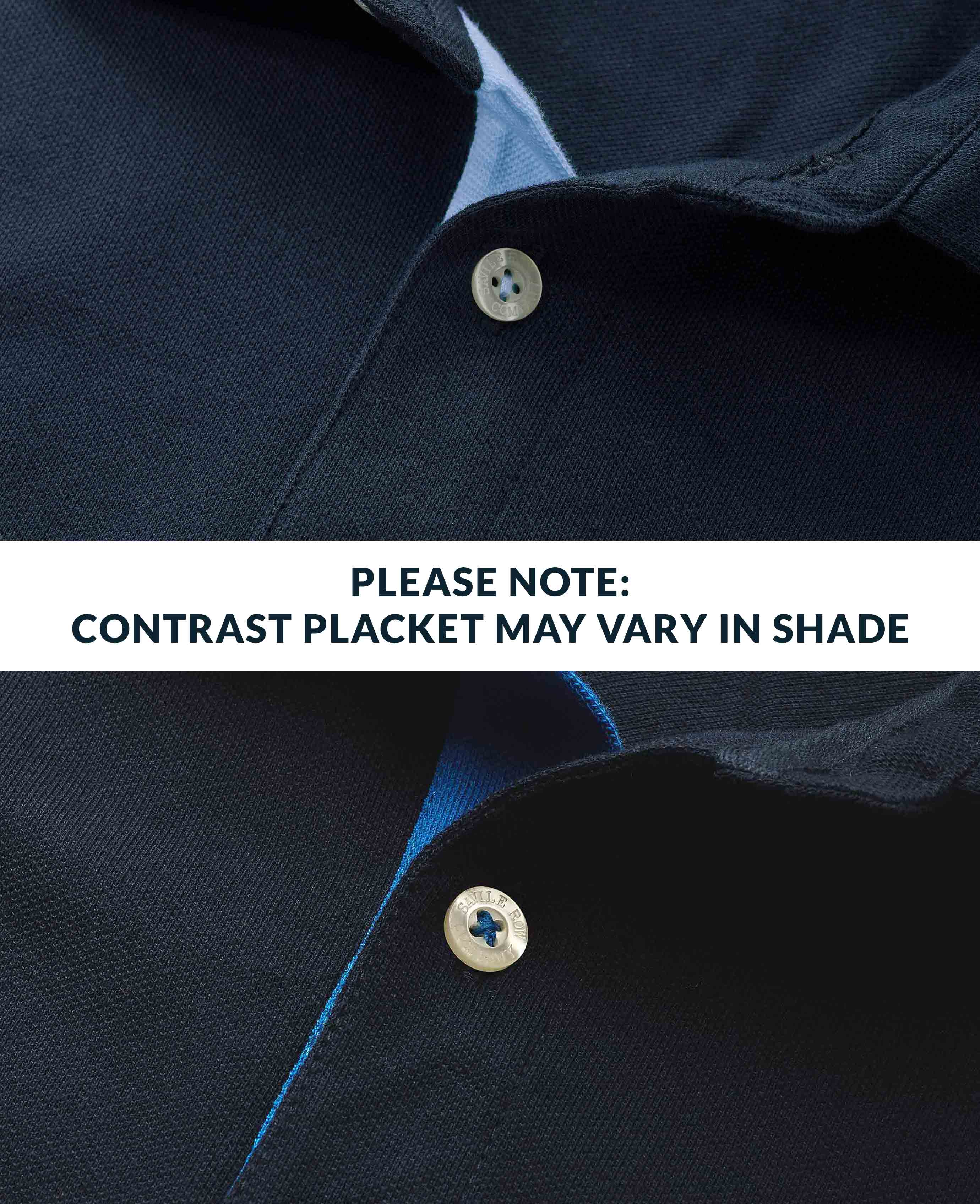 Navy Classic Fit Short Sleeve Polo Shirt - Image 7