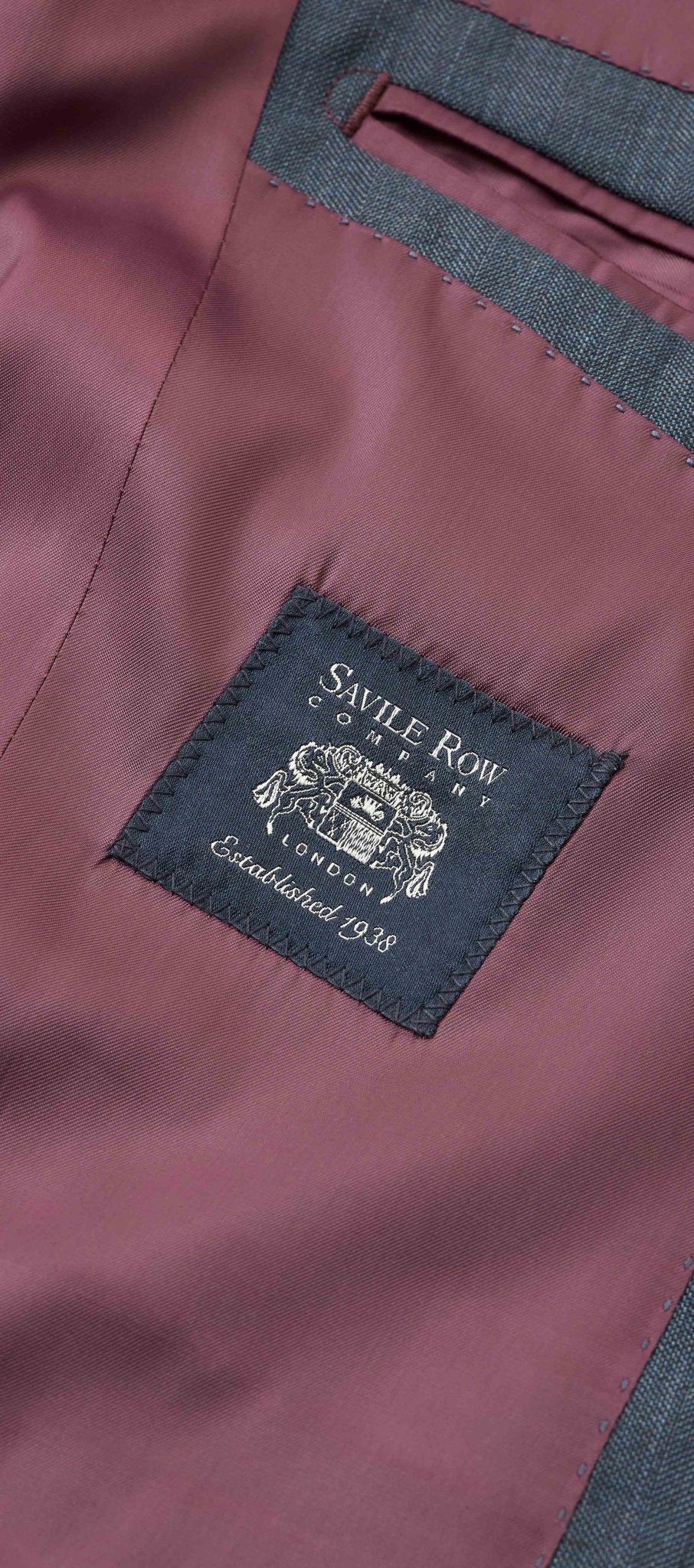 Navy Herringbone Wool-Blend Suit - Image 7