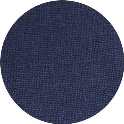 Navy Linen-Blend Classic Fit Short Sleeve Shirt - Image 7