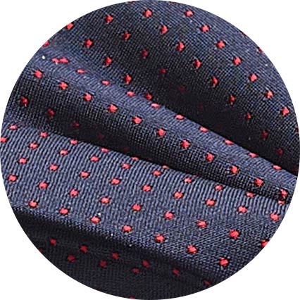 Navy Silk Pinspot Ready Bow Tie & Cufflink Set - Image 4