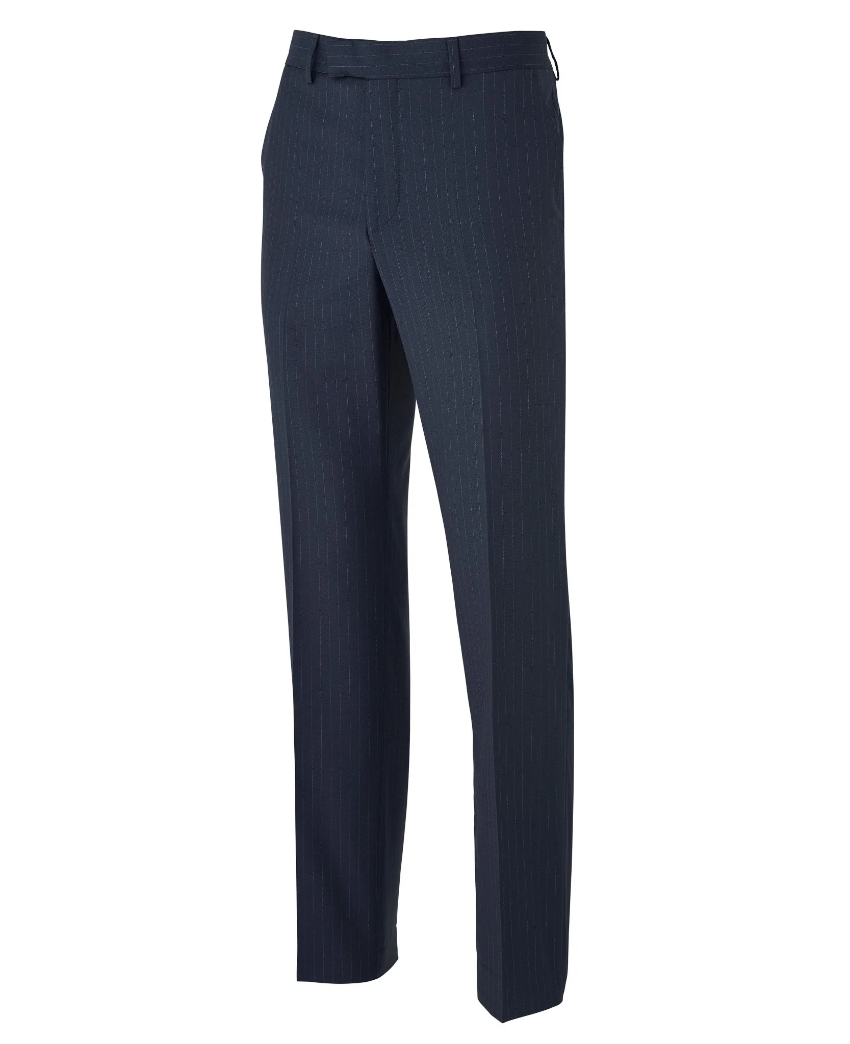 Navy Stripe Double-Breasted Suit - Image 5