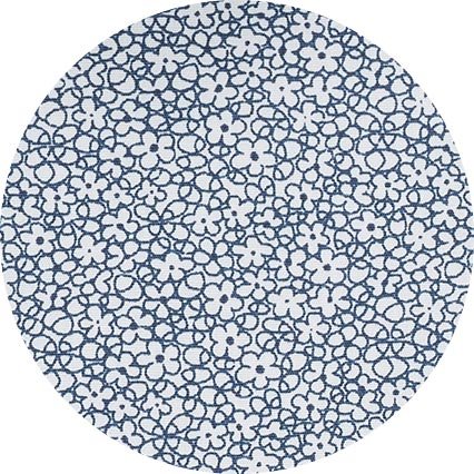 Navy White Stretch Cotton Printed Slim Fit Casual Shirt - Image 6