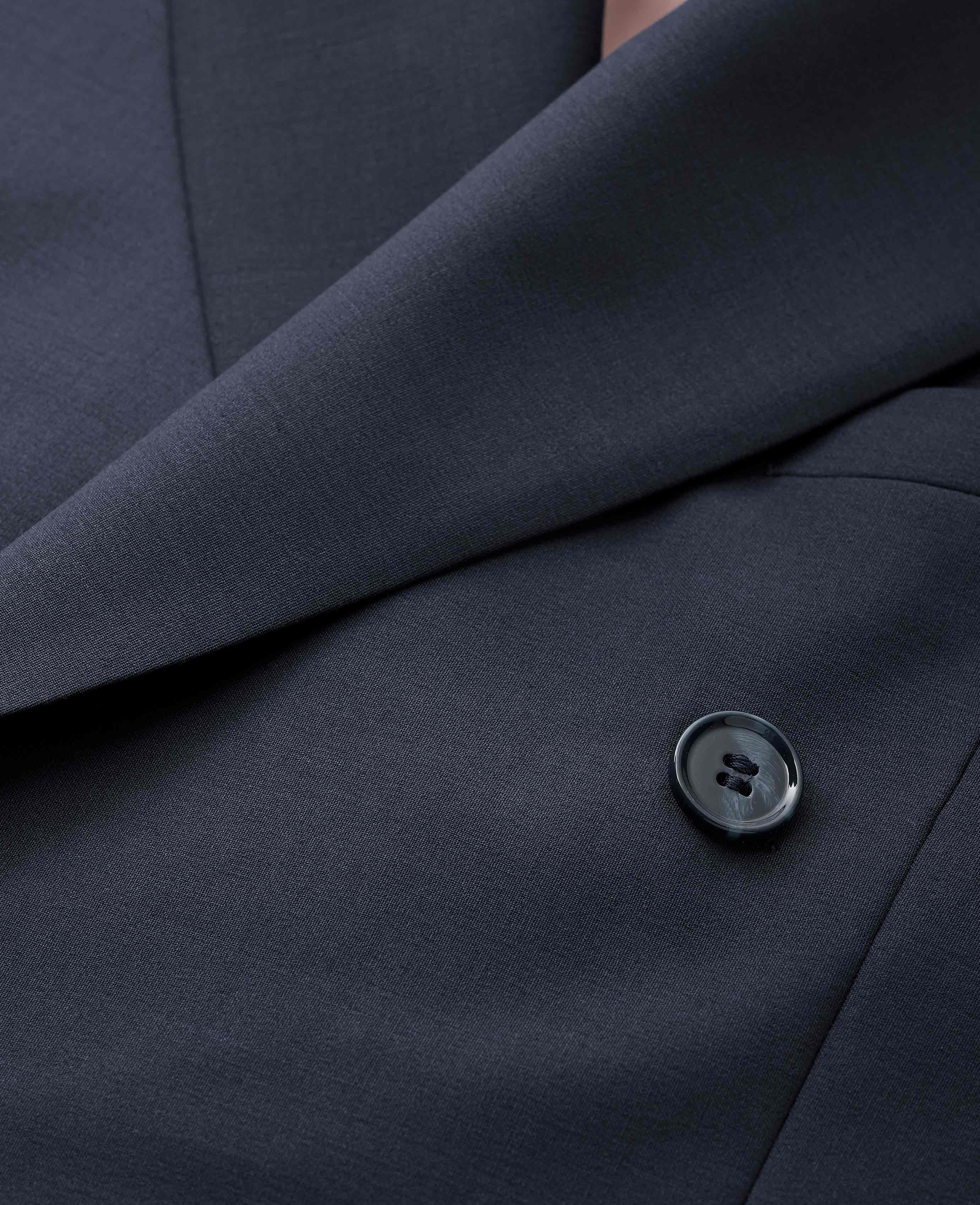 Navy Wool-Blend Double-Breasted Suit - Image 8