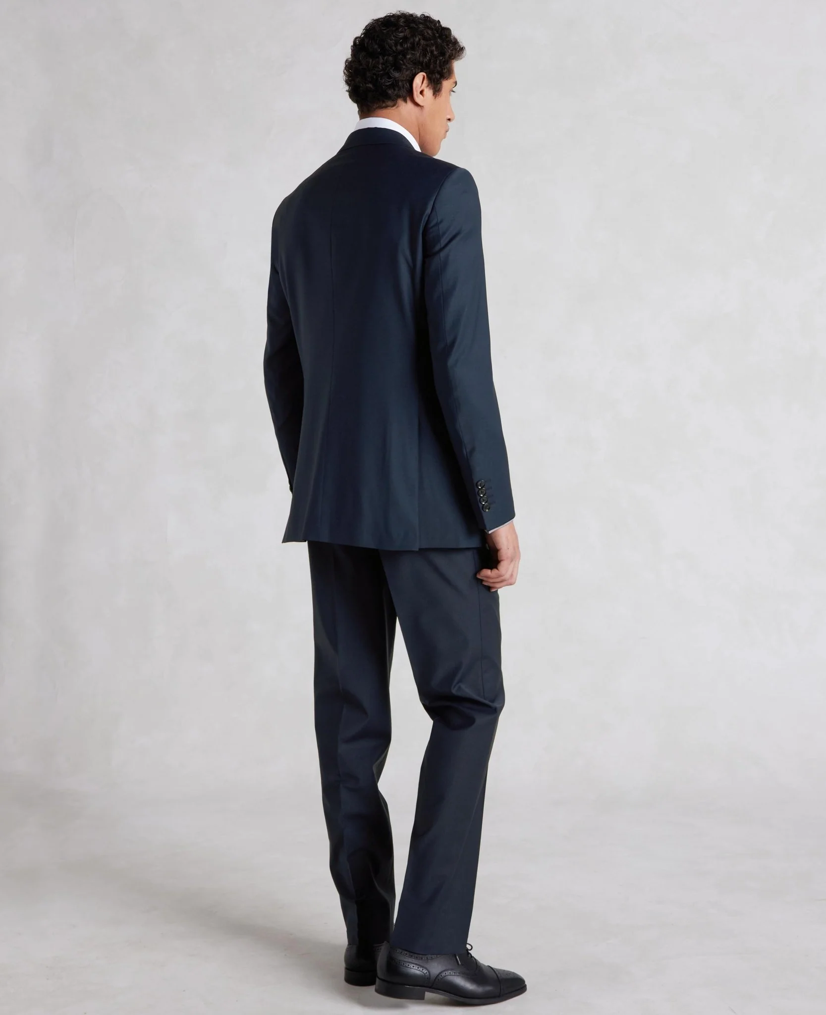 Navy Wool-Blend Tailored Suit - Image 10