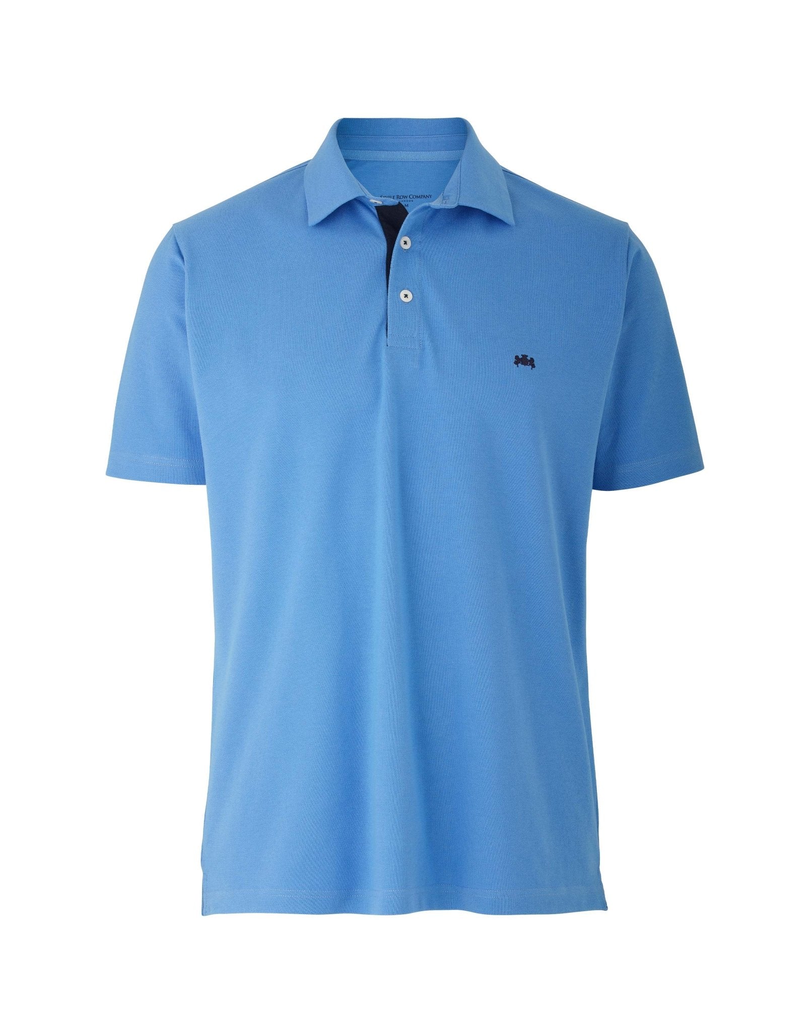 Ocean Blue Short Sleeve Polo Shirt - Image 3