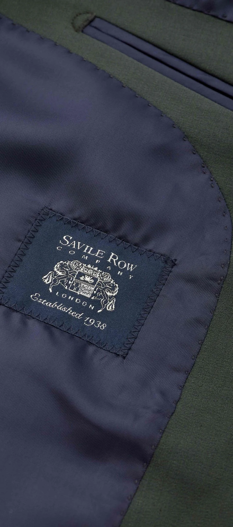 Olive Green Wool-Blend Suit - Image 9