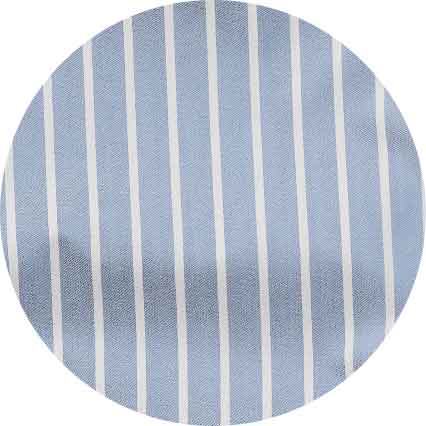 Pale Blue Cotton Twill Wide Stripe Lounge Shorts - Image 6
