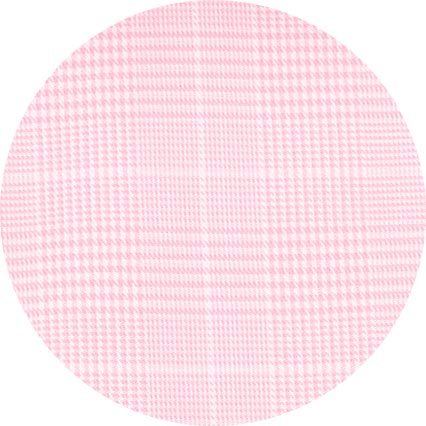 Pink Prince of Wales Check Classic Fit Contrast Collar Formal Shirt With White Collar & Cuffs - Image 7