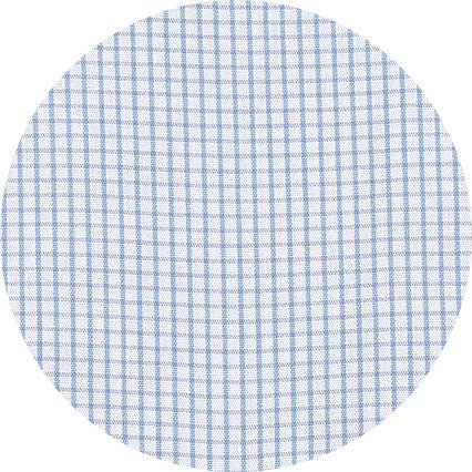 Sky Blue Cotton Window Check Classic Fit Winchester Formal Shirt - Double Cuff - Image 7