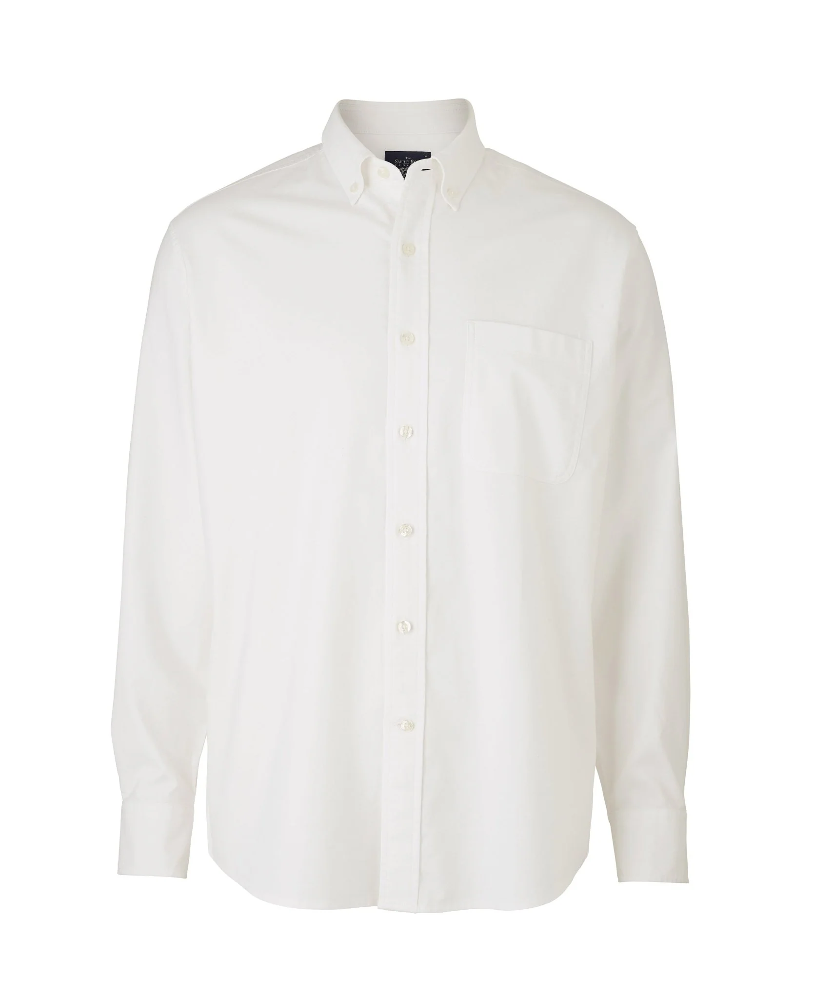 White Classic Fit Oxford Shirt - Image 3