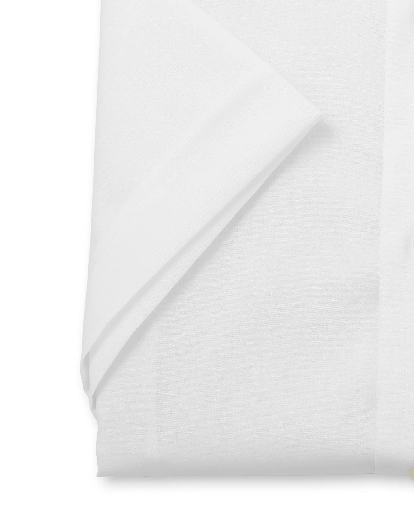 White Slim Fit Short Sleeve Shirt - Image 5