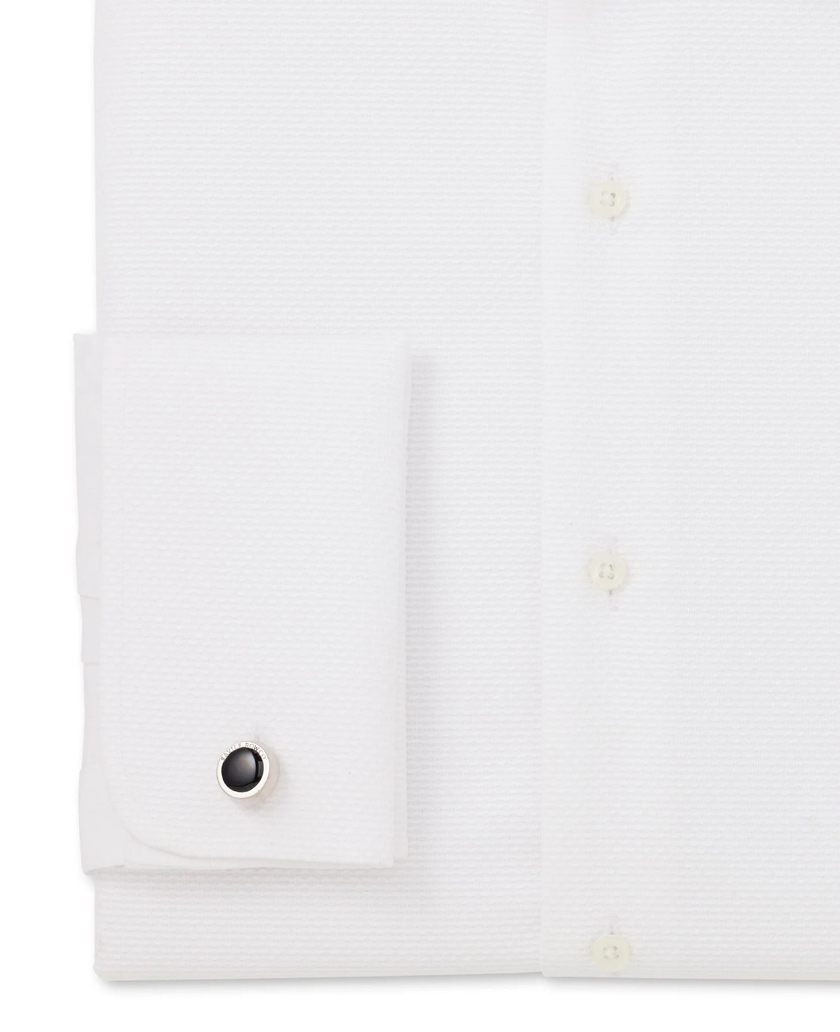 White Classic Fit Wing Collar Formal Shirt - Double Cuff - Image 5